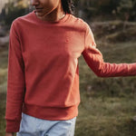 Sweater Sanna | Rostrot aus Bio-Baumwolle - siebenKÄSEhoch