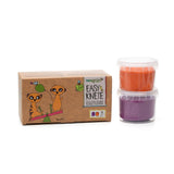 Bio-Easy-Knete vegan 2er Set "Suri" orange/violett