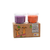 Bio-Easy-Knete vegan 2er Set "Suri" orange/violett