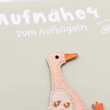 Patch Gans Aufnäher Kindershirt Gänse - Shirt Iron On