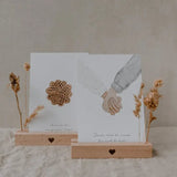 Karten- und Blumenhalter 2er Set - 12 cm Herz - siebenKÄSEhoch