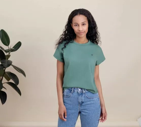 T-Shirt Nela | Grün aus Bio-Baumwolle - siebenKÄSEhoch